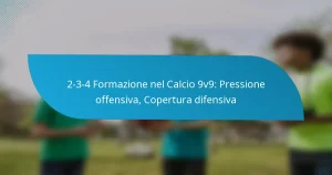2-3-4 Formazione nel Calcio 9v9: Pressione offensiva, Copertura difensiva