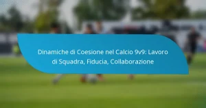 Dinamiche di Coesione nel Calcio 9v9: Lavoro di Squadra, Fiducia, Collaborazione