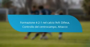 Formazione 4-2-1 nel calcio 9v9: Difesa, Controllo del centrocampo, Attacco